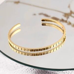 Adornia Calm Tactile Cuff Bracelet